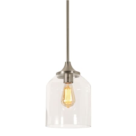 Afx William 8" Pendant - Satin Nickel WMMP08MBSN